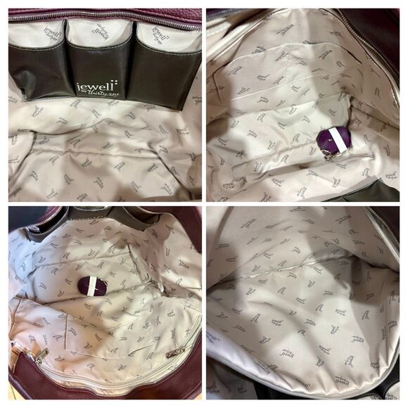 JEWEL by THIRTY-ONE - Like New "Fashion Editor" Jumbo Laptop Tote in Merlot - Picture 12 of 14